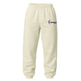 Load image into Gallery viewer, Beige sweatpants with WNBA logo on a white background. LA Sparks Sweatpants. Los Angeles Sparks Sweatpants.