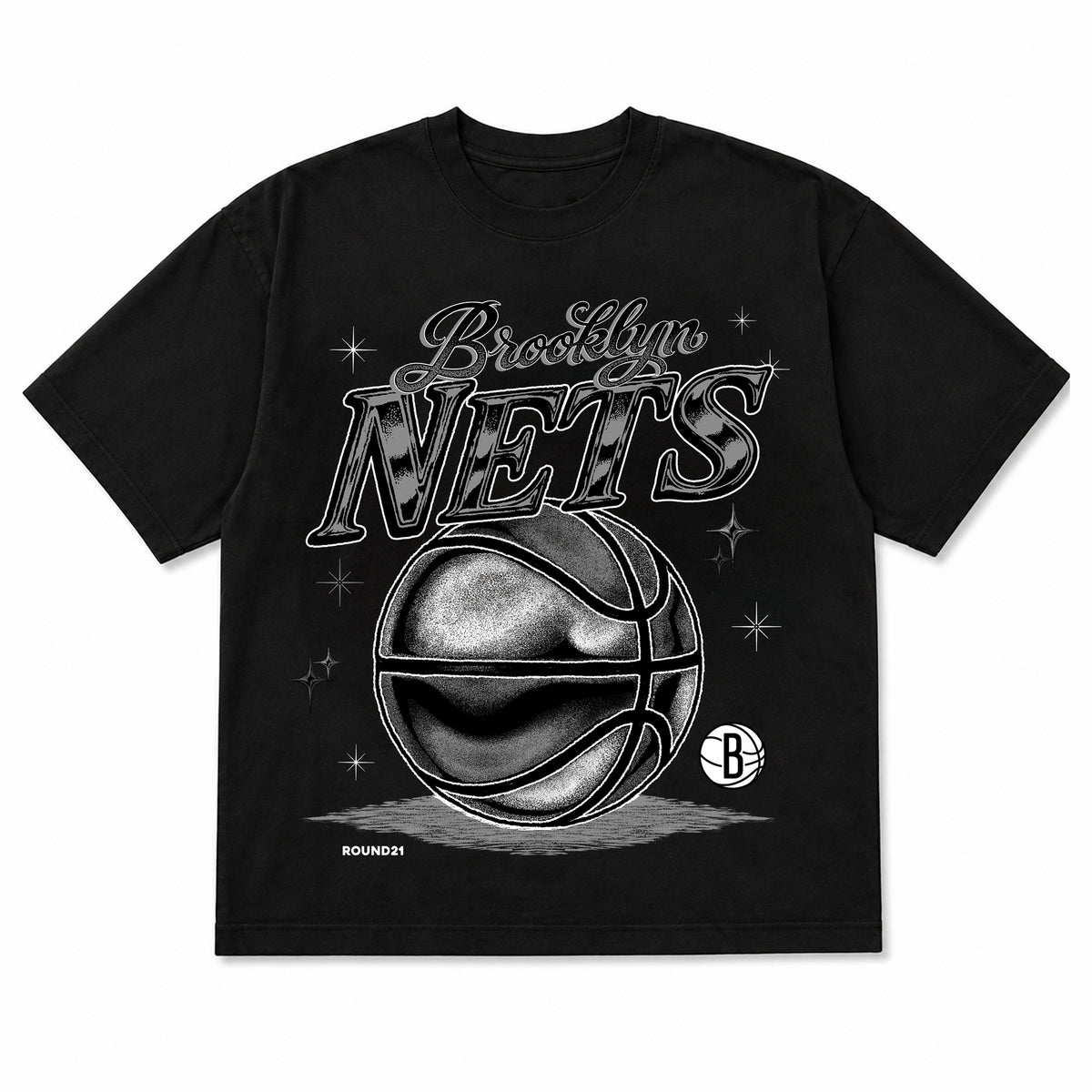 Brooklyn Nets Black NBA shirt Round21