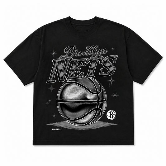 Brooklyn Nets Black NBA shirt Round21