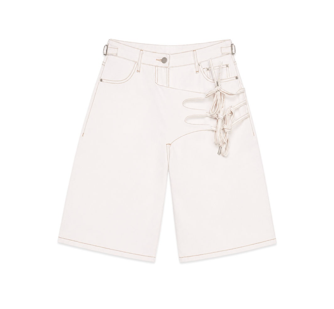 Tie Detail Jorts