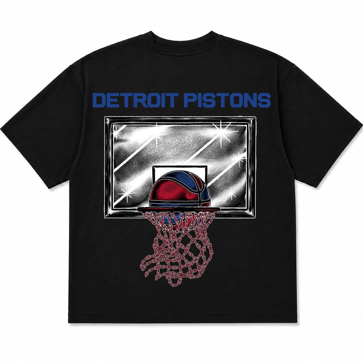 Detroit Pistons Season Hoops Tee