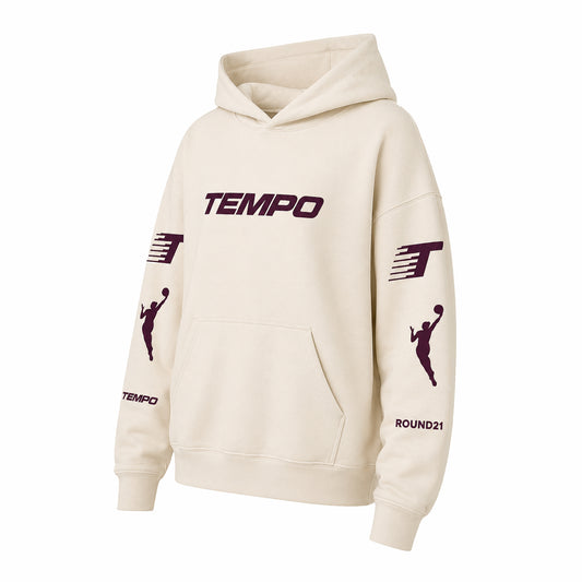 Tempo Logo Hoodie (Cream)