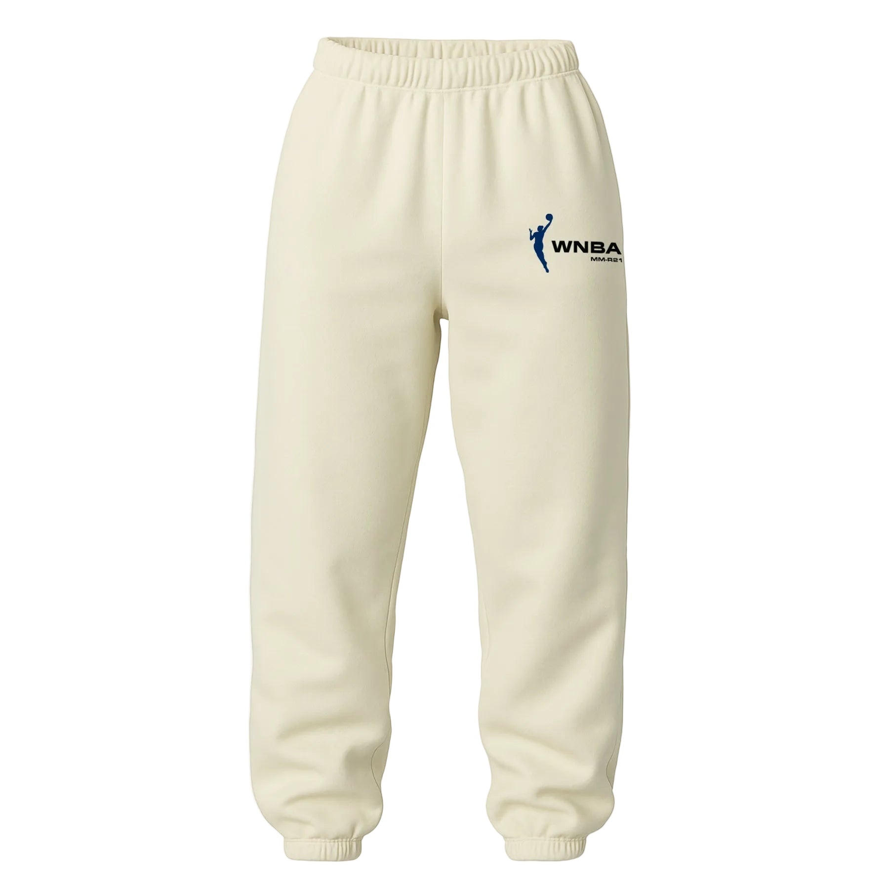 Beige sweatpants with Dallas Wings logo. Dallas Wings cool sweatpants.