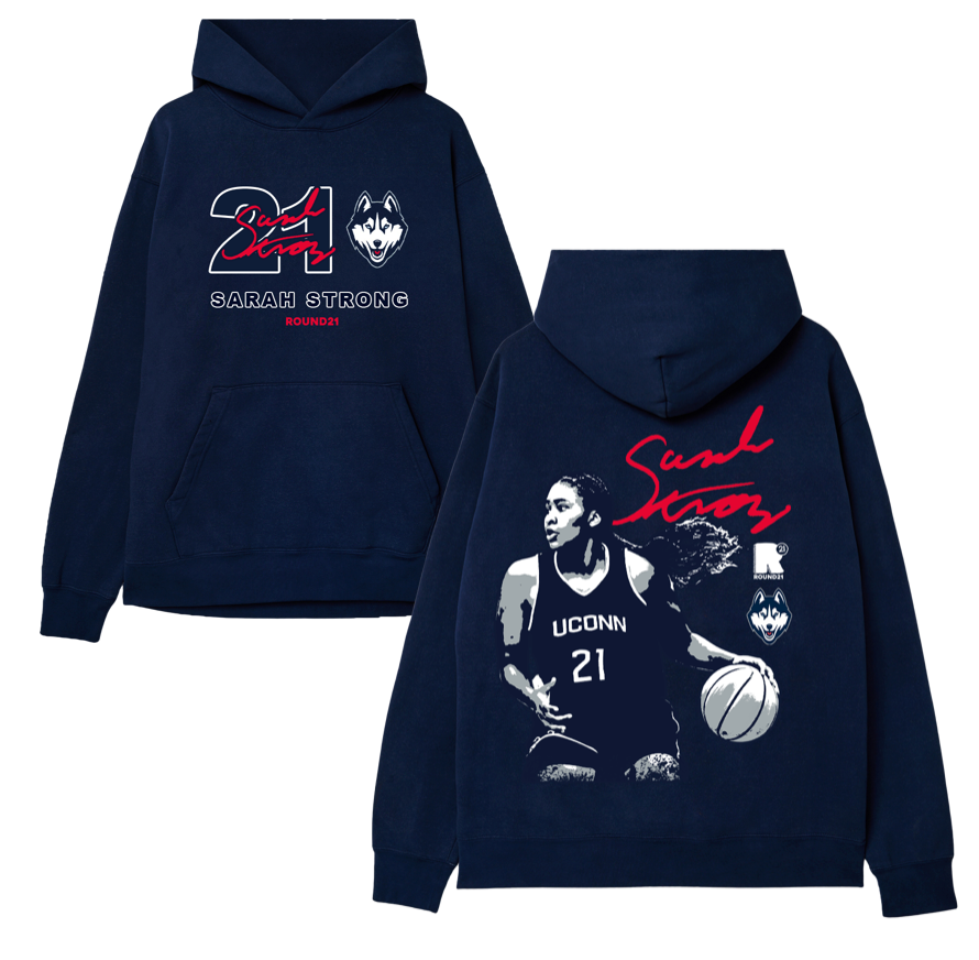 Sarah Strong UConn hoodie – official Huskies women’s basketball merchandise