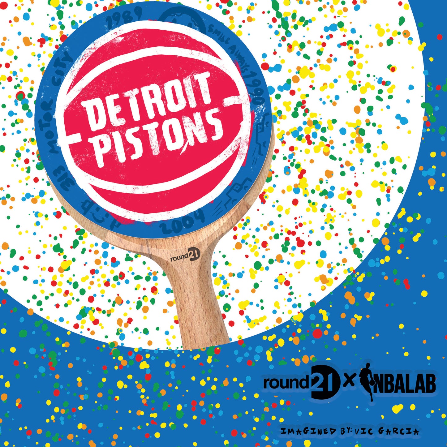 Detroit Pistons paddle